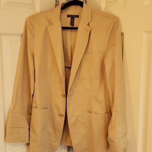 NWOT Ralph Lauren Women's 100% Cotton kaki Blazer